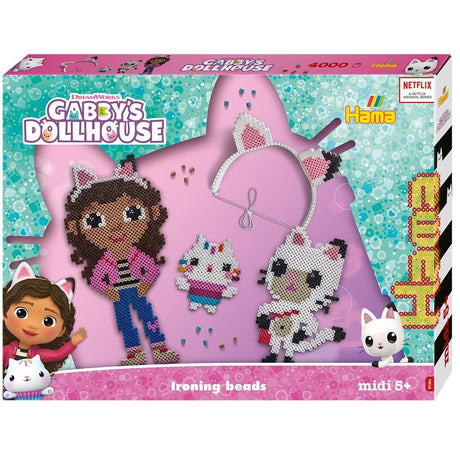 Hama Bügelperlen-Set Geschenkbox – Gabbys Puppenhaus, 4000-tlg.
