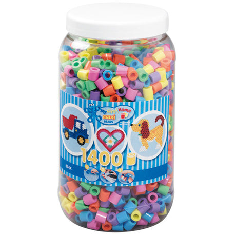 Hama Bügelperlen Maxi Pastellfarben 1400 Stück