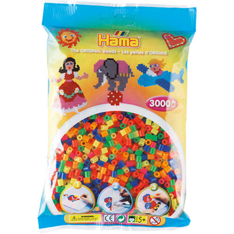 Hama Bügelperlen 3000 Stück Neon