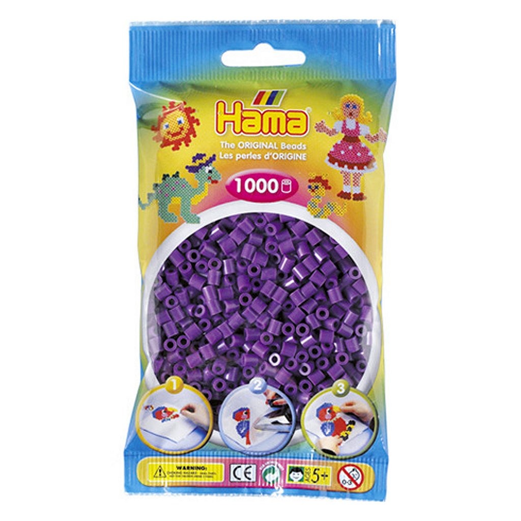 Hama bügeln Perlen lila 1000 Stücke