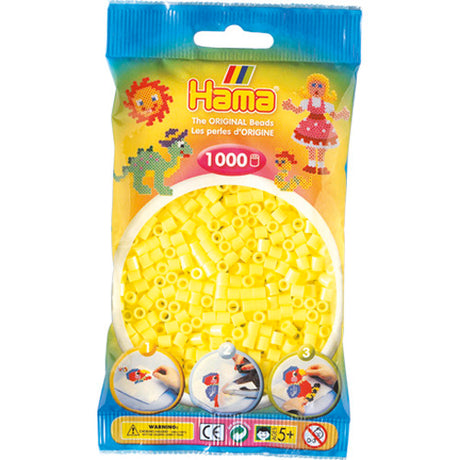 Hama -Eisenperlen 1000 Stücke gelbe Pastell