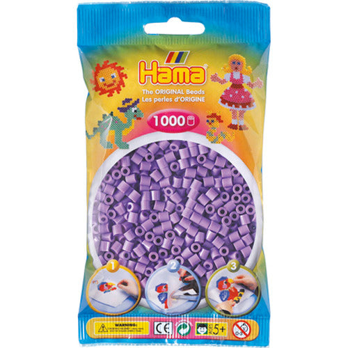 Hama Bügelperlen 1000 Stück Lila Pastell