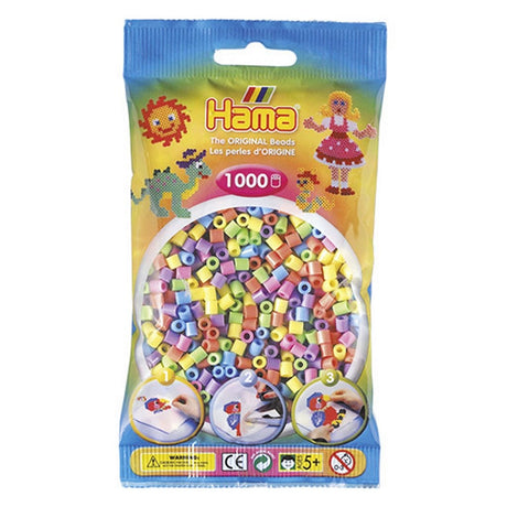 Hama bügeln Perlen Pastellfarben 1000 Stücke