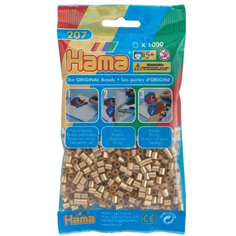Hama -Eisenperlen 1000 Stück Gold