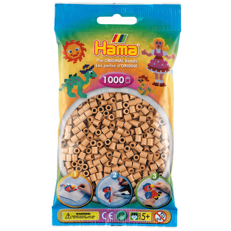 Hama Bügelperlen, 1000 Stück, Hellbraun