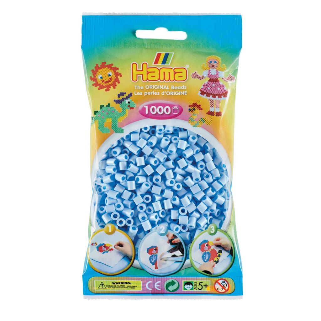 Hama Bügelperlen Eisblau Pastell – 1000 Stück