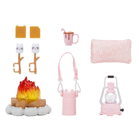 Na!na!na! Überraschung danach! nach! nach! Surprise Kitty-Cat Camping-Spielset + Licht