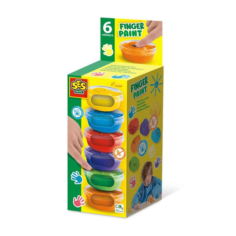 Ses Fingerfarbe 6 Farben x 45 ml