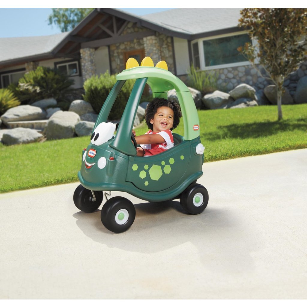 Little Tikes gemütliches Coupé-Laufauto Dino 72x44x92 cm grün