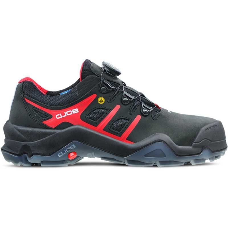 Hks Arbeitsschuh Targa 4 BVTP Boa Low S3 ESD | schwarz rot | Größe 42 - 00.162.095.42
