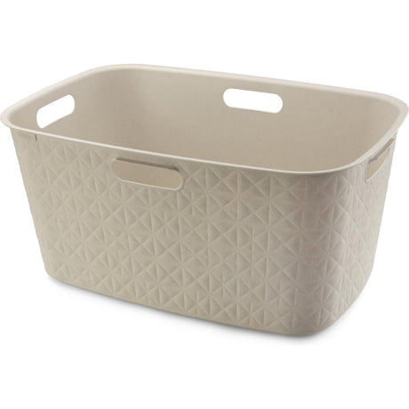 Curver Softex Wäschekorb 45l Kreideweiß 57x37x27cm