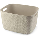 Curver Softex-Aufbewahrungskorb L – 19 l Kreideweiß 38 x 29 x 22 cm
