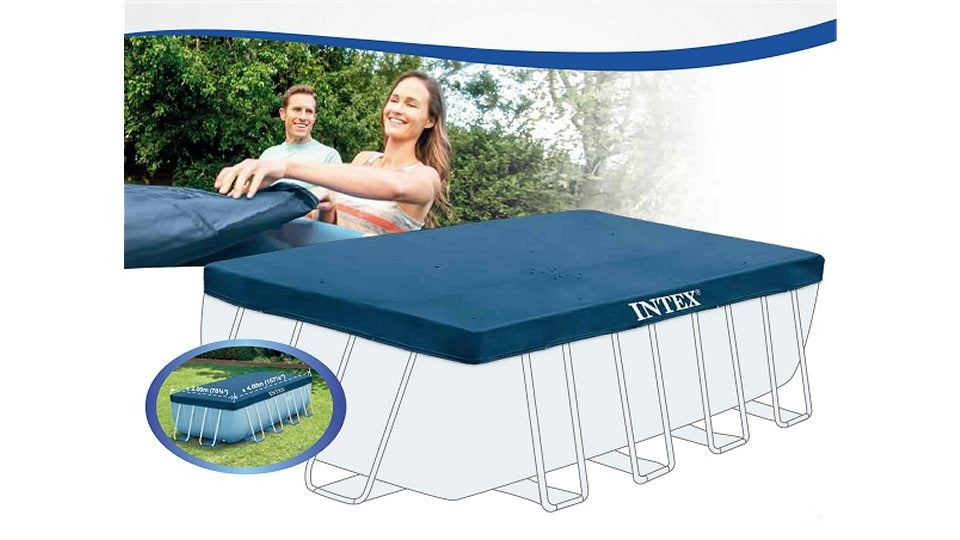 Intex 28037 Rahmen-Poolabdeckung 400 x 200 cm