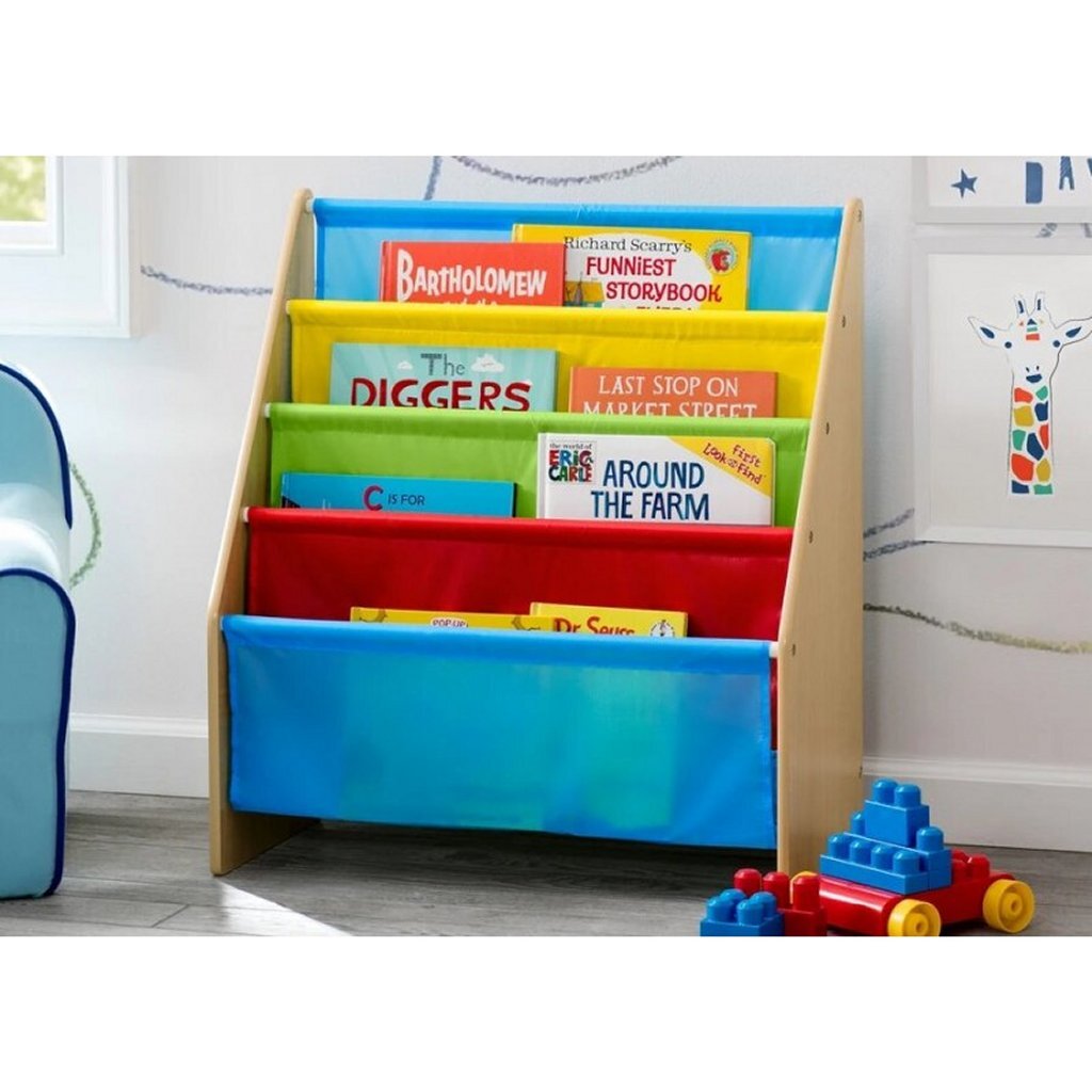 Delta Kinder TB84452GN Bücherregal aus Holz, mehrfarbig