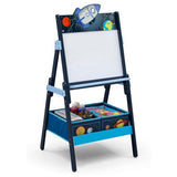 Delta Children Space Adventures TE87544SA Magnetisches Whiteboard aus Holz + Stauraum