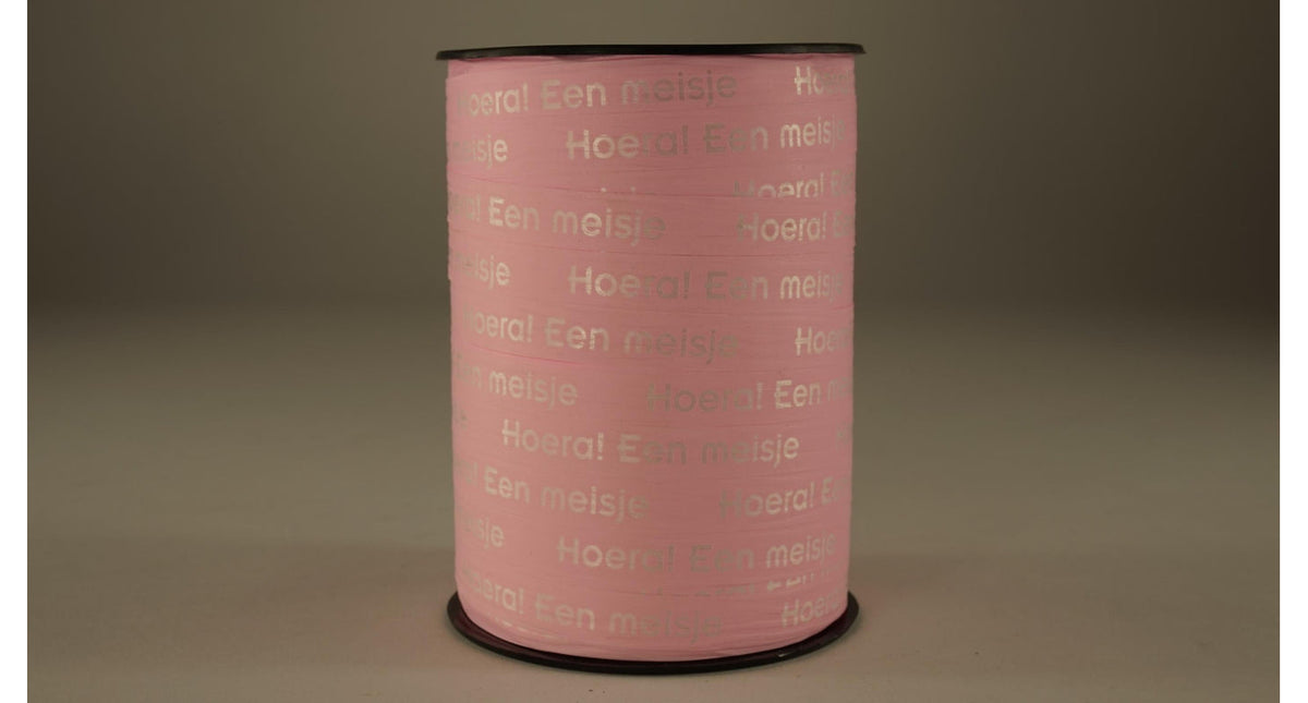 Krullint hoera! een meisje 10 mm x 250 mtr.