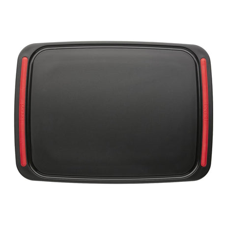 Brund Easy Cut Schneidebrett 41x30x0,8 cm schwarz rot