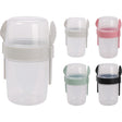 Excellent houseware saladebeker kunststof met bestek 1100ml