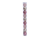 Decoris Weihnachtskugeln 3cm 9 Stück Glas rosa Champa