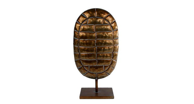 Sculptuur turtle brons metaal 22x10x45cm