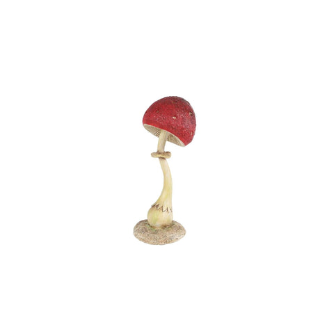 Sculptuur paddenstoel multicolor polystone 9x8x18cm