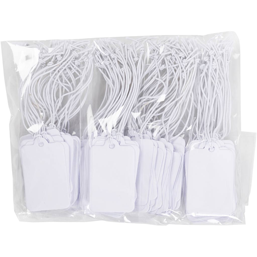Creativ Company Beschriftungen Weiß 25x40mm, 100..