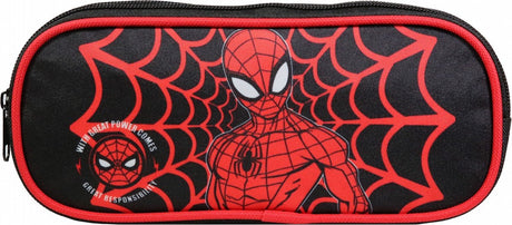 Jim Jam Federmäppchen Spiderman Federmäppchen 2 Fächer mit 2 Reißverschlüssen