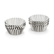 Patisse Muffinformen Papier schwarz-weiß gestreift 200 Stück 5cm