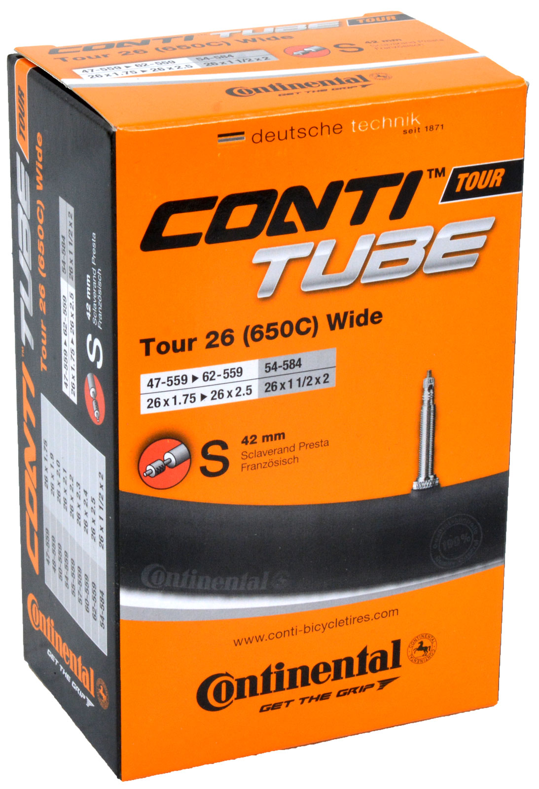 Continental Schlauch SV13 Tour 26 Zoll 47 62-559 SV42mm