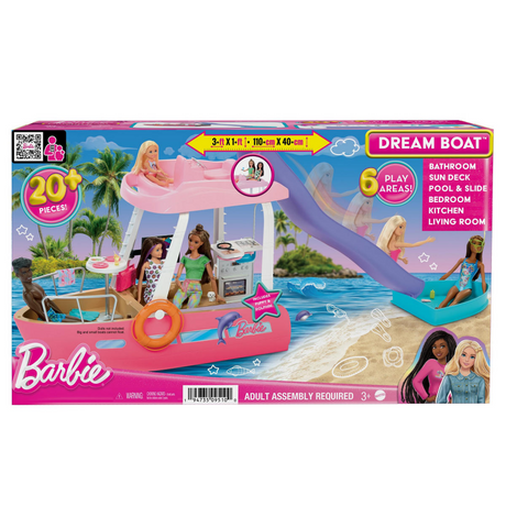 Barbie-Traumschiff – Spielset mit Möbeln und Rutsche
