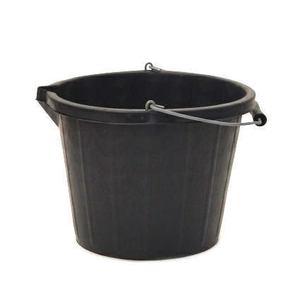 Produkte Plastikeimer rund mit Ausguss schwarz 14l