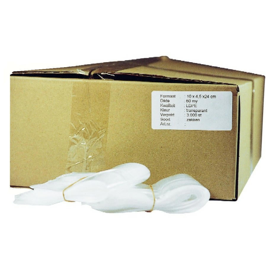 Producten plastic zakken 007 24x7x60 a 500