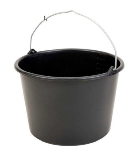 Produkte Baueimer Kunststoff schwarz 12l
