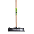 Mm eurotool producten boxenkrabber hark zwart 40cm compleet met steel 160cm