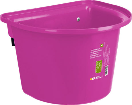 Produkte Futternapf mit Aufhängehaken halbrund rosa 12l