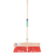Mm eurotool producten gemeentebezem 45cm kunstvezel rood mmplussteel 140cm plusstokhoud