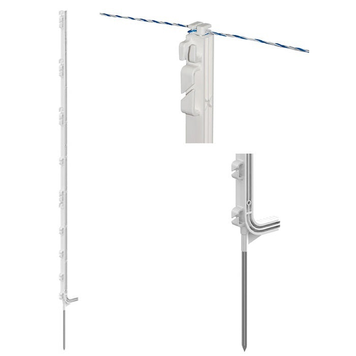 Ako Products Premium-Kunststoffstange weiß 147 cm 5 Stück