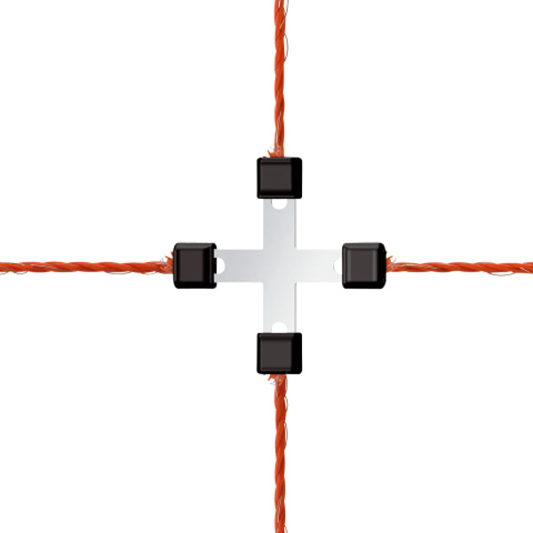 Ako Products Drahtkreuzverbinder, Litzenklemme, verzinkt, 3 mm, 5 Stück