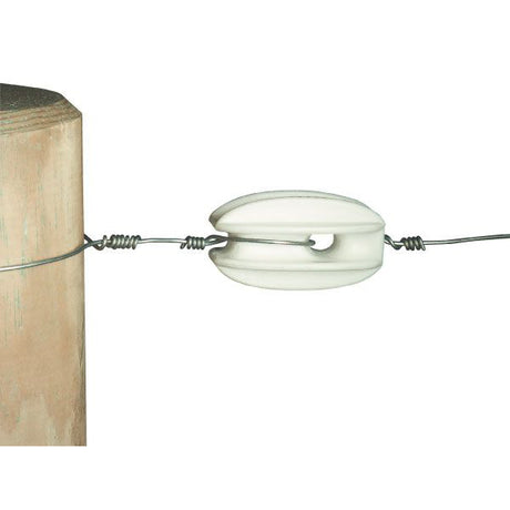 Ako Products Eckisolator S Polyamid weiß V Stahldraht Beutel 10 Stk