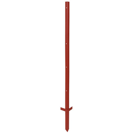 Ako Produkte Winkelstahlpfosten rot lackiert 3mm 150cm 10 Stück