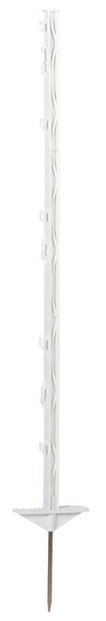 Ako Produkte klassische Kunststoffstange weiß 105 cm 5 Stück Doppelsockel