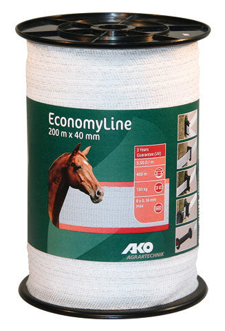 Ako Products Economyline Abschreckungsband weiß 4 cm 200 m