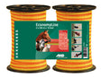Ako Products Economyline Abschreckungsband, gelb-orange, 1 cm, 200 m, 2er-Pack