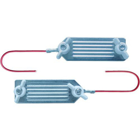 Ako Products Flachbandanschlusskabel 2 Edelstahlklemmen