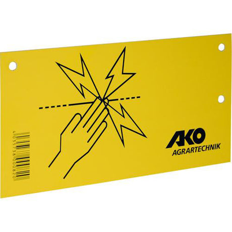 Ako Products Warnschild für Elektrozaun