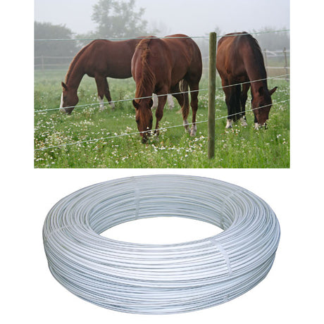 Ako Products Premium Pferdedraht weiß 8 mm 250 m