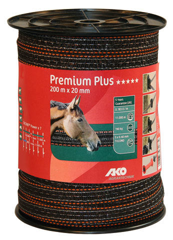 Ako Products Premium Plus Schreckensband braun orange 2 cm 200 m