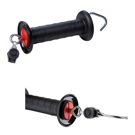 Ako Products Torgriff schwarz mit Kabelanschluss-Federbegrenzer