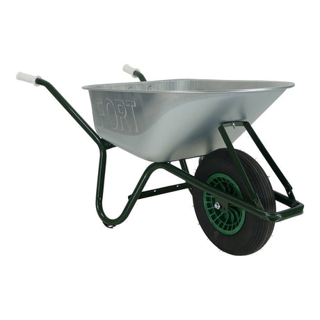 Fort Products Schubkarre 80l verzinkter Behälter mit lackiertem Boden