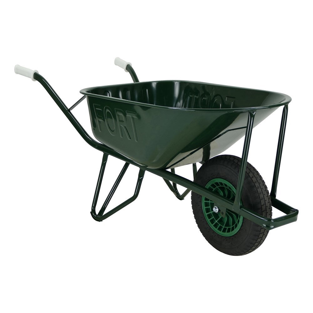 Fort Products Schubkarre 80l lackierte Doppelbodenplatte 1